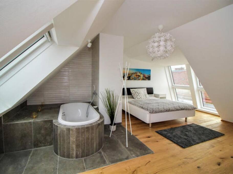 Luxury 2-Floor Rooftop Apartment With Terrace In The City Center Viena Exterior foto